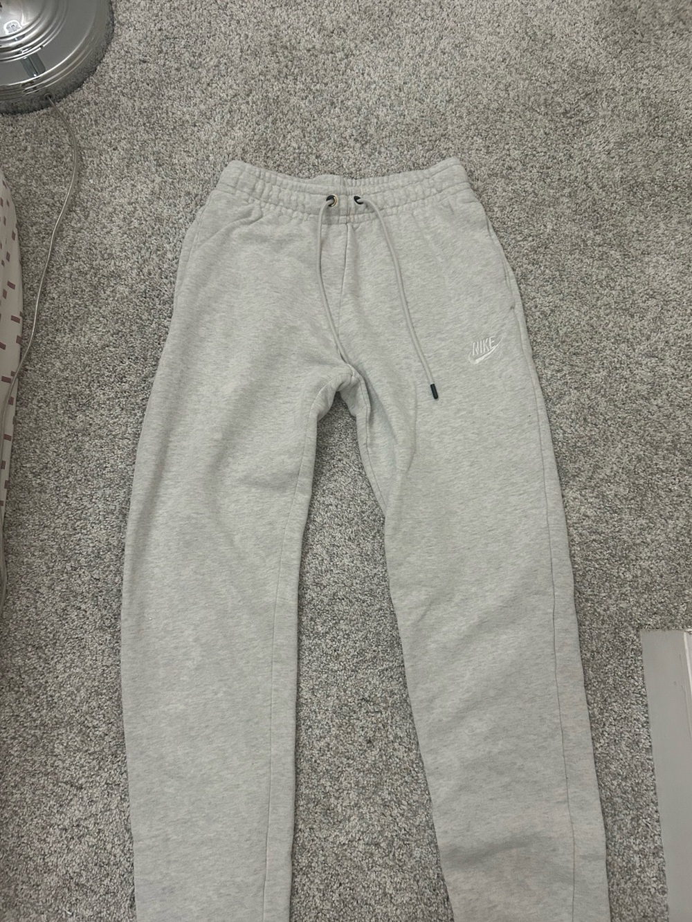 Nike women’s  Light Gray Fleece Jogger Pants
